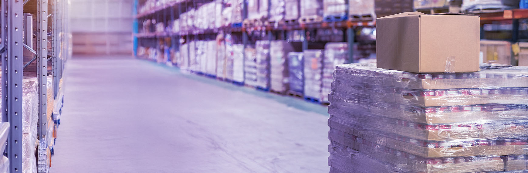 Symbolbild zum Verpackungsdurchführungsgesetz: Verpackte Ware auf Paletten