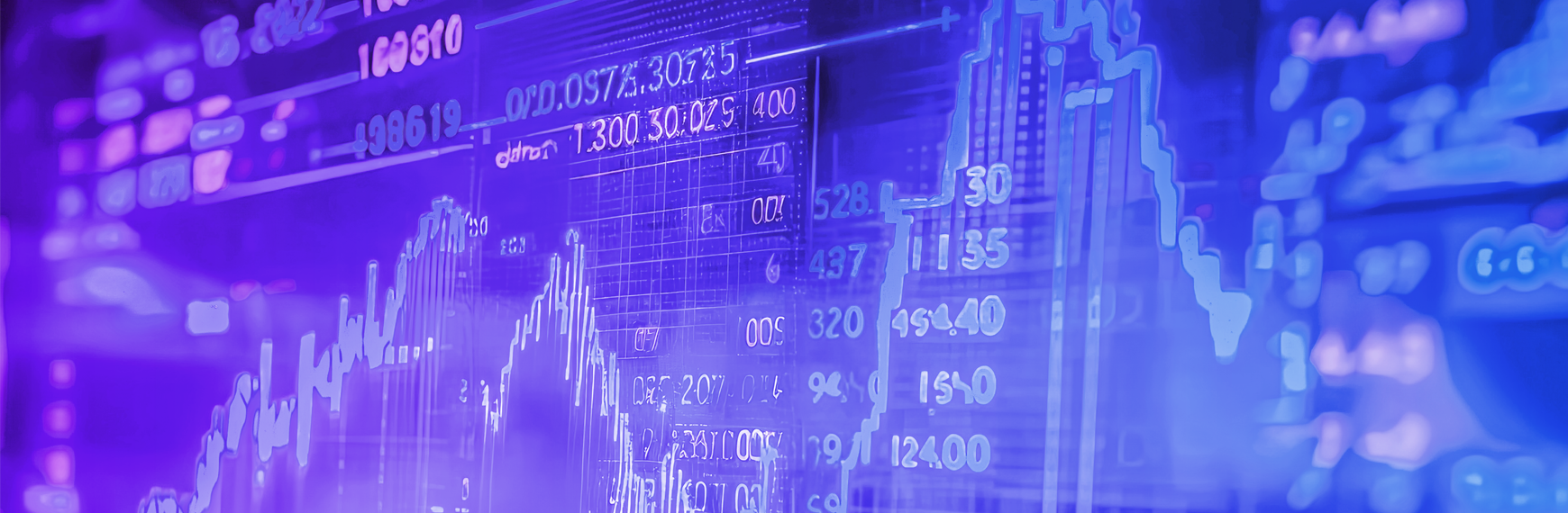 Symbolbild zu KPIs in der Rechtsabteilung: Monitor mit Zahlen und Kurven
